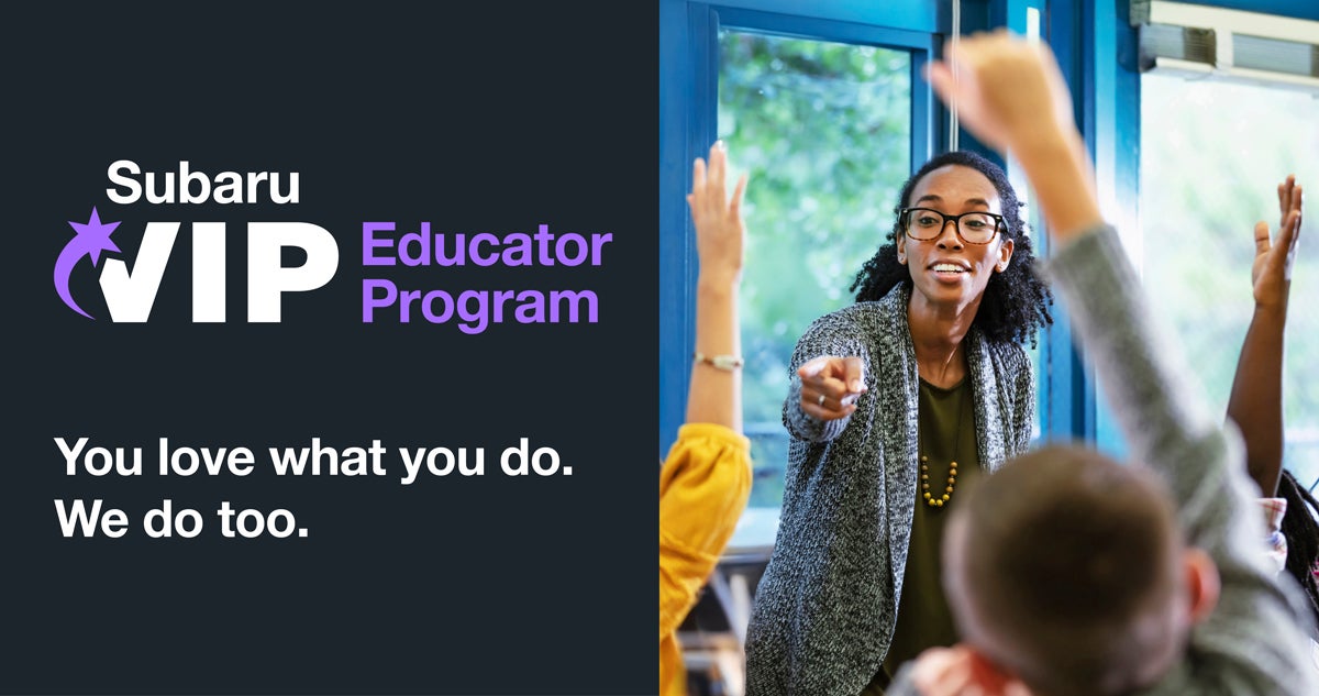 Subaru VIP Educator Program logo.