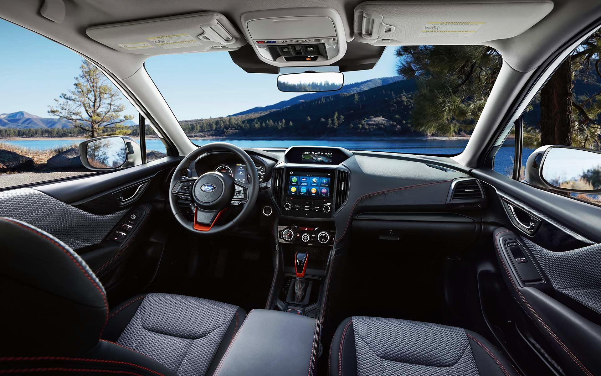 The interior and front dash of the 2022 Forester. | Vann York Subaru in Asheboro NC