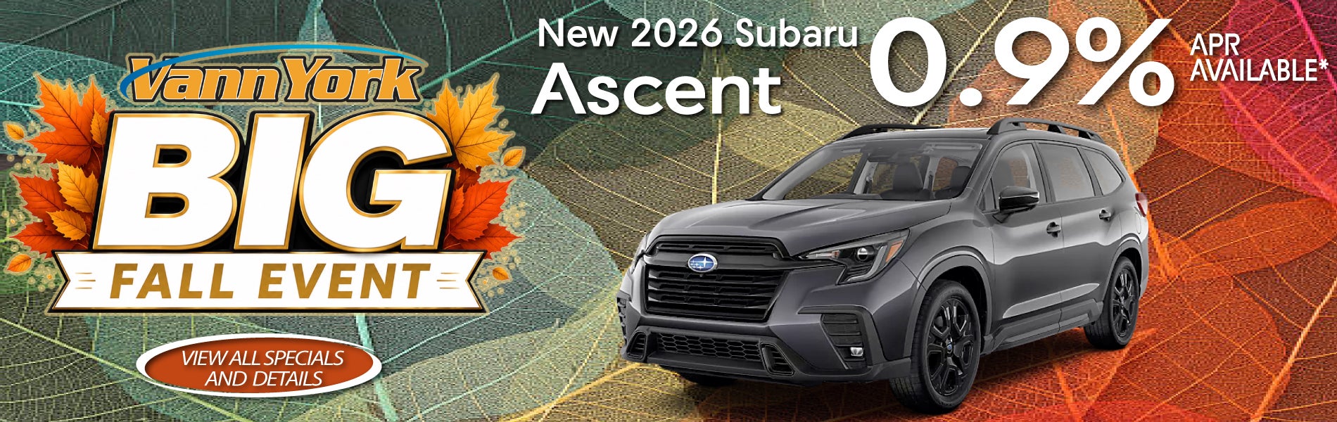 New 2026 Subaru Ascent Special