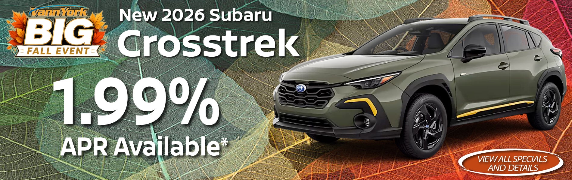 New 2026 Subaru Crosstrek Special