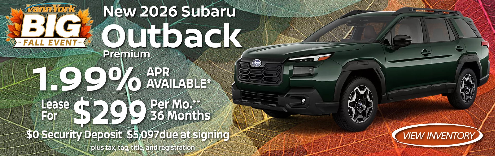 New 2026 Subaru Outback Premium