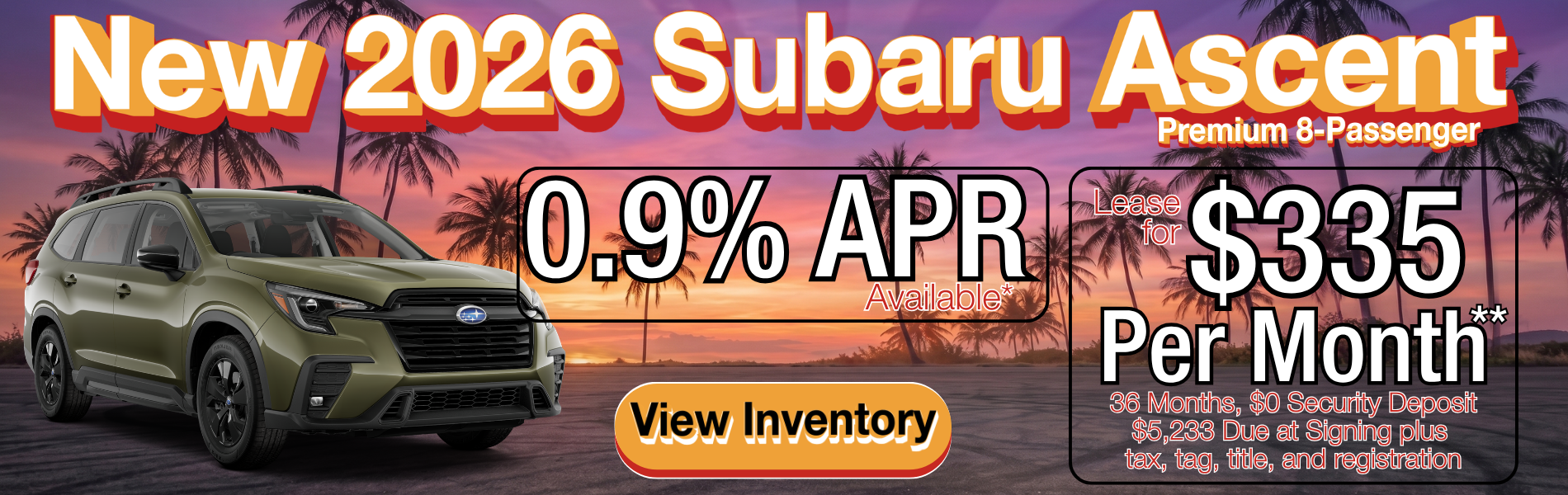 New 2026 Subaru Ascent
