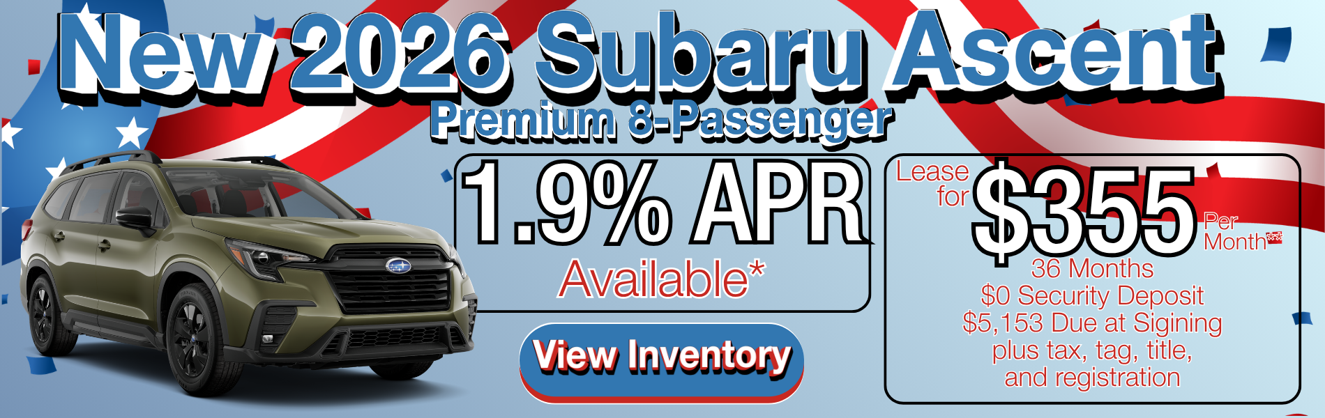 New 2026 Subaru Ascent