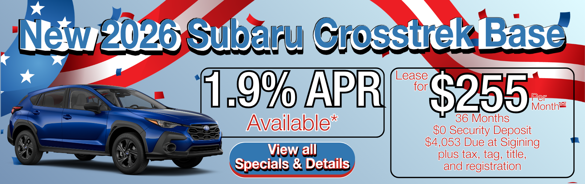 2026 Crosstrek Lease