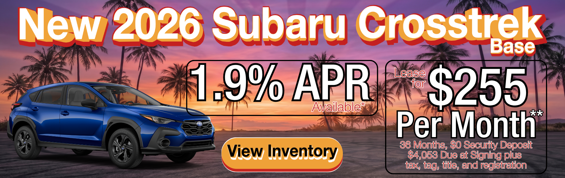 2026 Crosstrek Lease