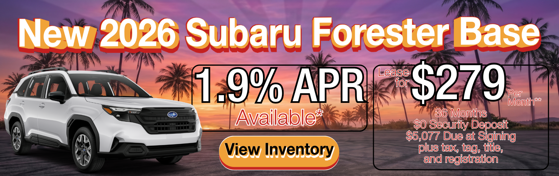 New 2026 Subaru Forester Offer